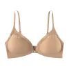 Beige bras without underwire are comfortable, breathable and adjustable women's underwear Item Picture